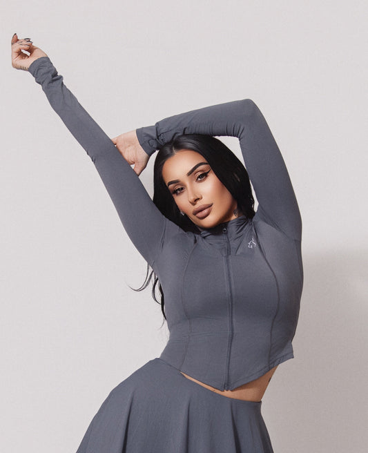 Made You Look Zipper Top