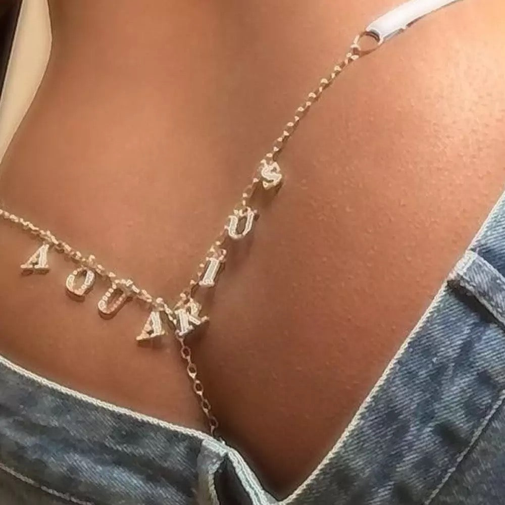 ZODIAC PISCES THONG CHAIN